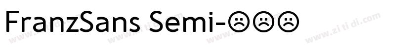 FranzSans Semi字体转换